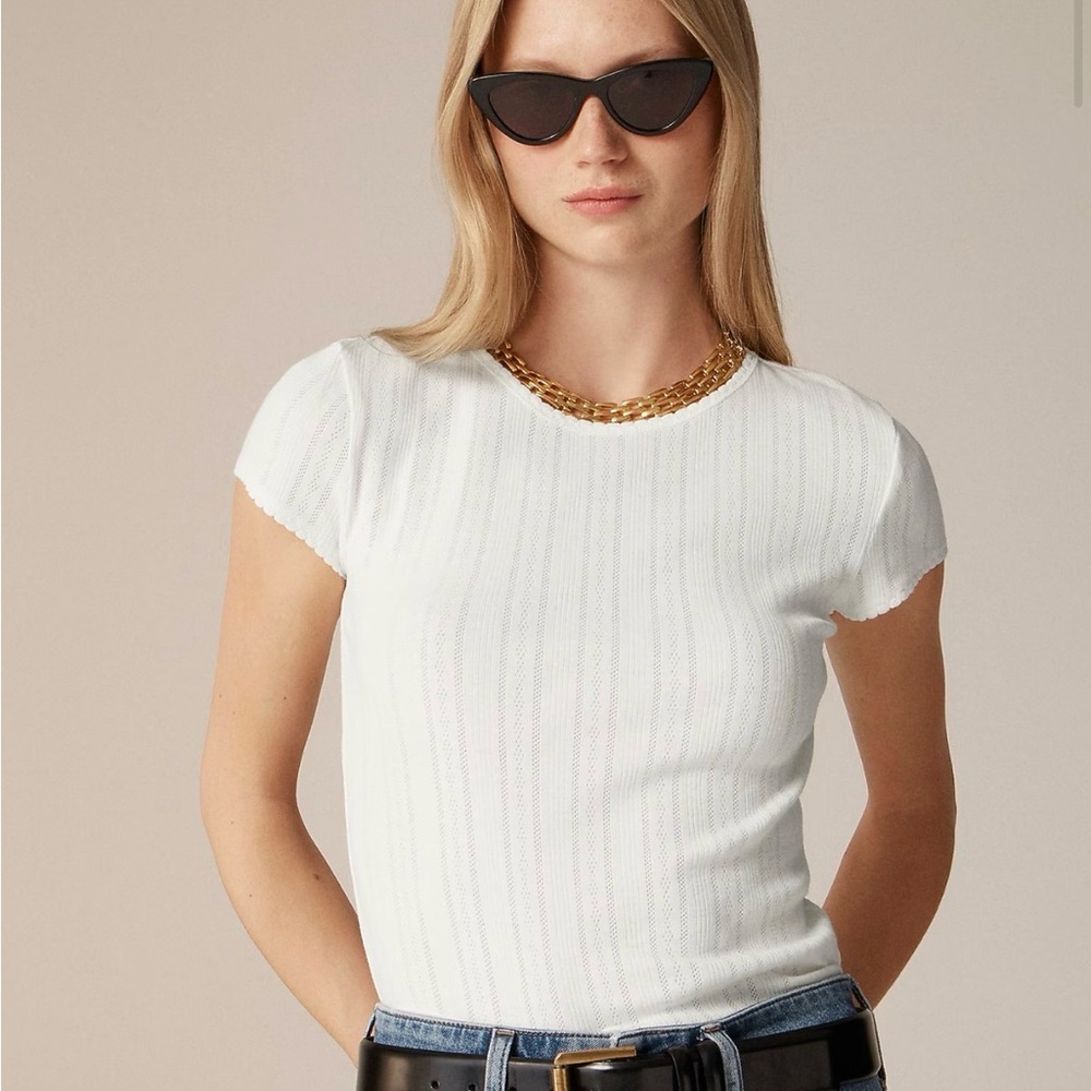 J Crew Pointelle Set in White - Picture 2 of 6